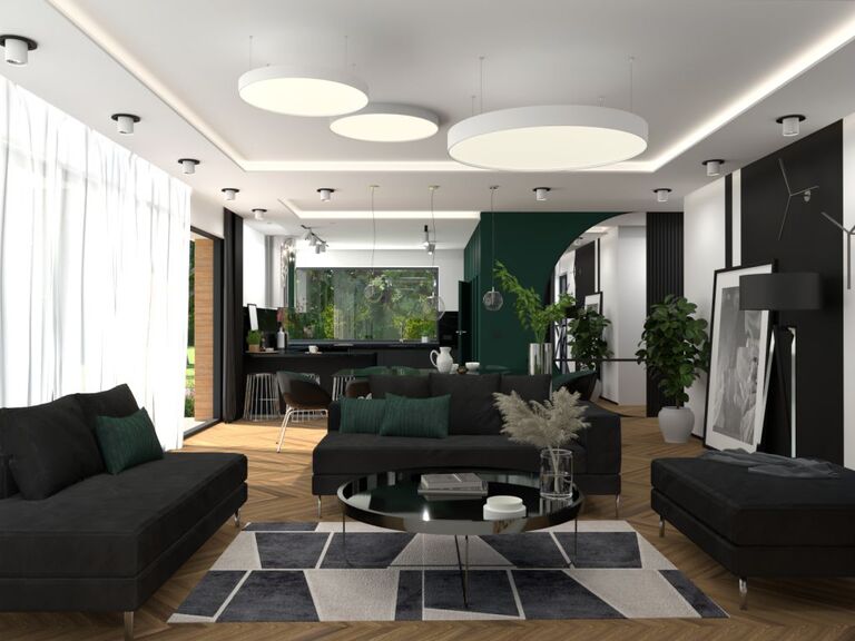 Salon, jadalnia, kuchnia