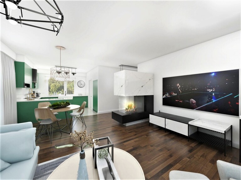 Salon, jadalnia, kuchnia